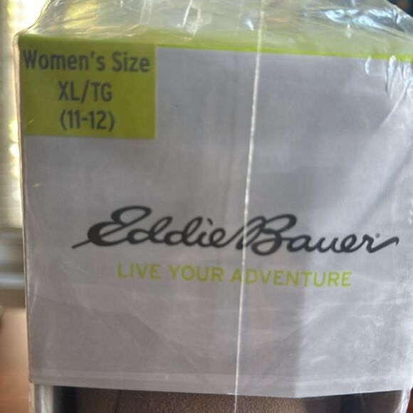 EDDIE BAUER Faux Fur Lined Slippers,‎ Women's Size 12 (XL), Natural Tan, NWT - Picture 13 of 14